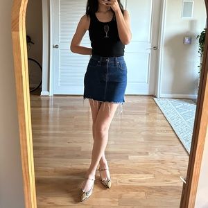Madewell denim skirt